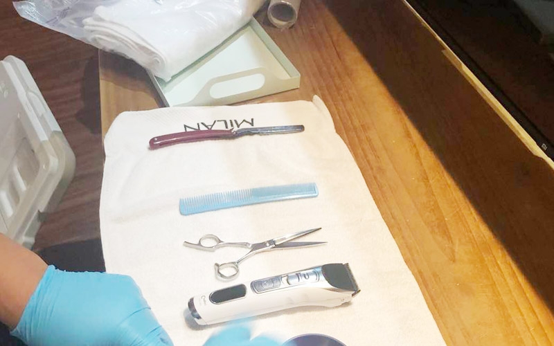 美發(fā)店衛(wèi)生檢測現(xiàn)場ＣＭＡ